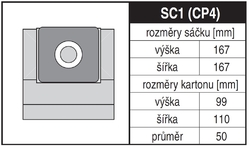 Jolly SC1 (CP4) Sáčky do vysavačů - výhodné balení 25 ks